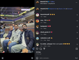 MS Dhoni's Surprise US Open Appearance Steals Spotlight During Djokovic-Fritz Quarterfinal