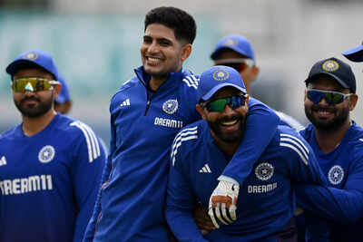 Gill and Jadeja practice at Headingley