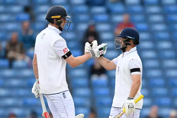 England's openers build a strong foundation.